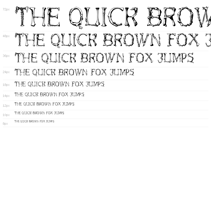 Gnarly Bone PERSONAL USE Regular Waterfall