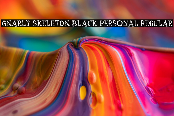 Gnarly Skeleton Black PERSONAL Regular Example 2