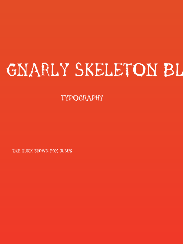 Gnarly Skeleton Black PERSONAL Regular Poster