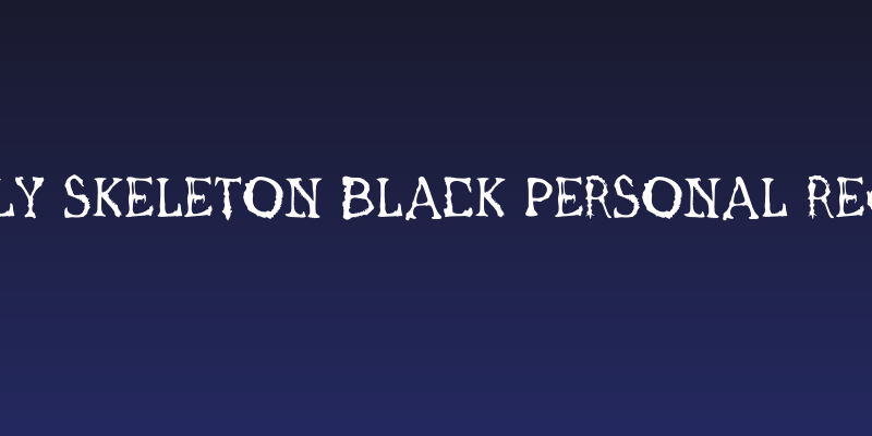Gnarly Skeleton Black PERSONAL Regular Social Header