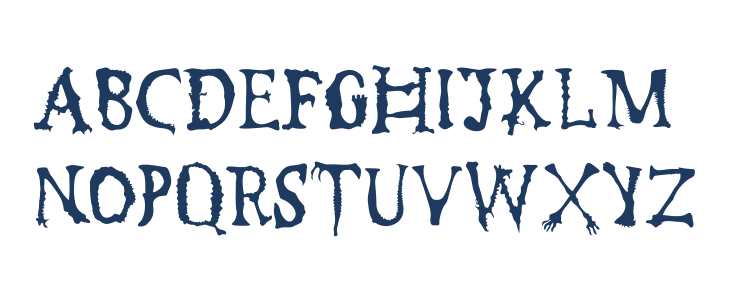 Gnarly Skeleton Black PERSONAL Regular Lowercase