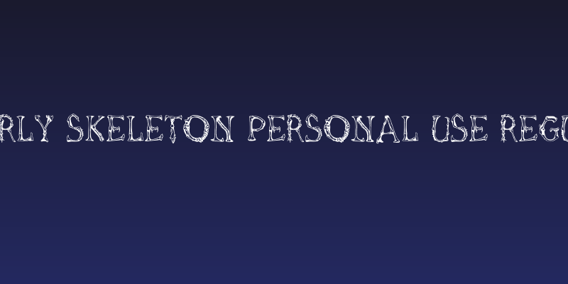 Gnarly Skeleton PERSONAL USE Regular Social Header