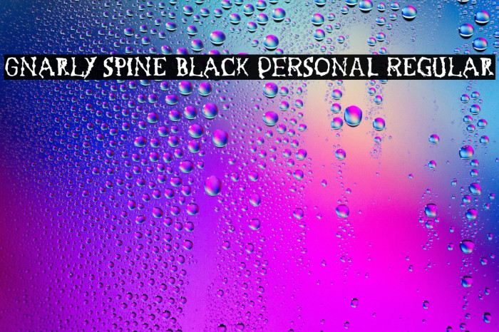Gnarly Spine Black PERSONAL Regular Example 1