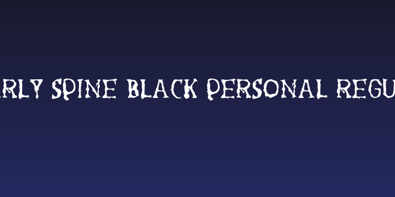 Gnarly Spine Black PERSONAL Regular Social Header