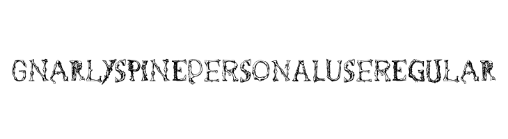 Gnarly Spine PERSONAL USE Regular  Free Fonts Download