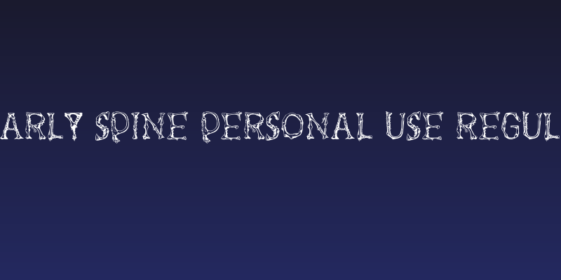 Gnarly Spine PERSONAL USE Regular Social Header