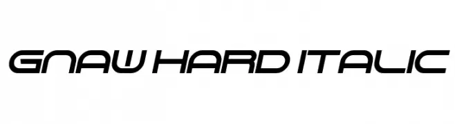 Gnaw Hard Italic  नि: शुल्क फ़ॉन्ट्स डाउनलोड