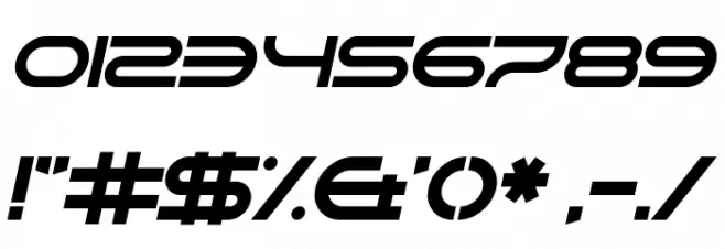 Gnaw Hard Italic Font OTHER CHARS