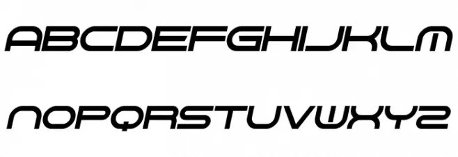 Gnaw Hard Italic Font LOWERCASE