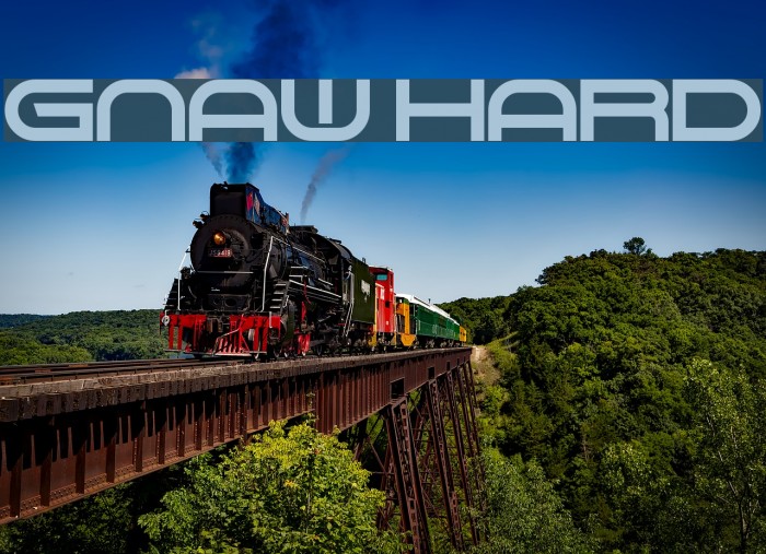 Gnaw Hard Font examples