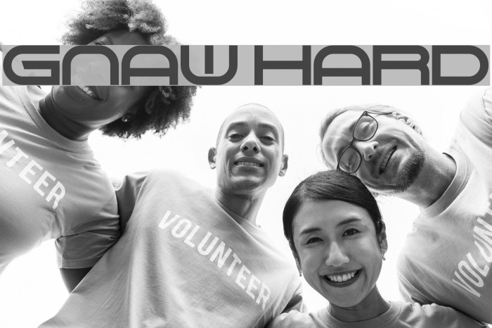Gnaw Hard Font examples