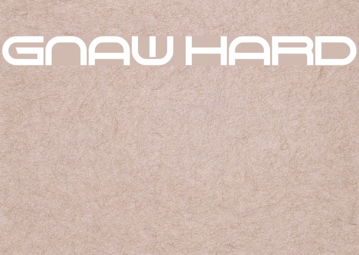 Gnaw Hard Font examples