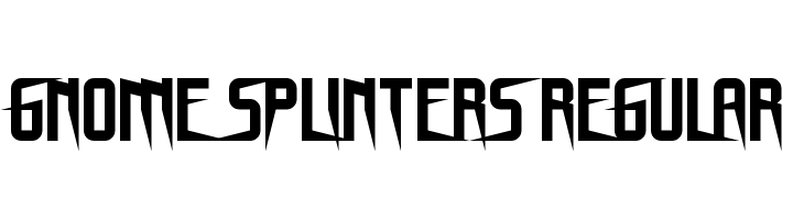 Gnome Splinters Regular  नि: शुल्क फ़ॉन्ट्स डाउनलोड