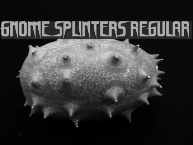 Gnome Splinters Regular Font examples