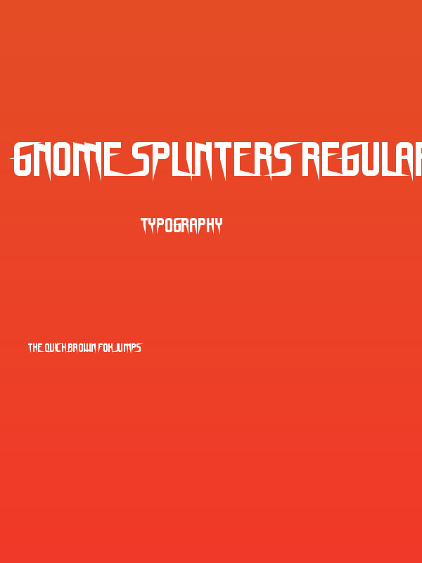 Gnome Splinters Regular Poster