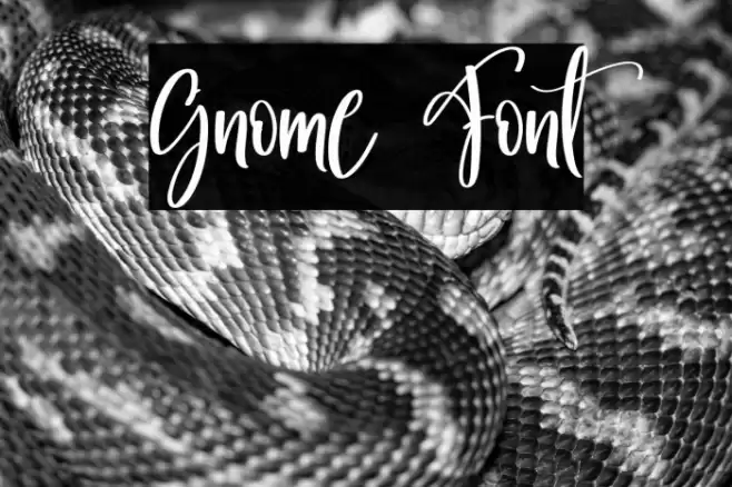 Gnome फ़ॉन्ट examples