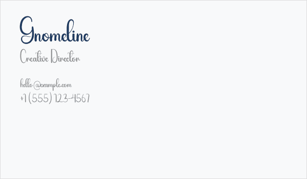Gnomeline Business Card