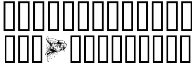 Gnomes フォント 大文字