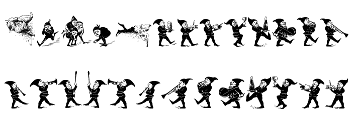 Gnomes Font LOWERCASE