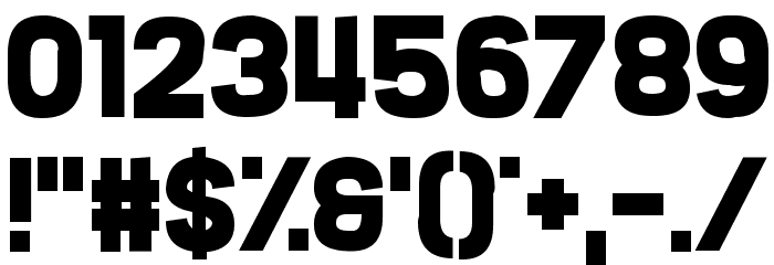 Gnorts, Mr A! Font OTHER CHARS