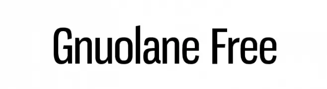 Gnuolane Free  フリーフォントのダウンロード