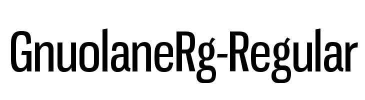 GnuolaneRg-Regular  Free Fonts Download
