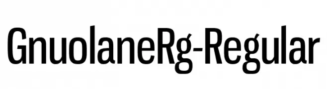 GnuolaneRg-Regular  Fuentes Gratis Descargar