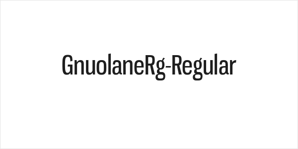 GnuolaneRg-Regular Logo