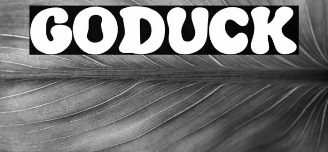 GODUCK Font examples