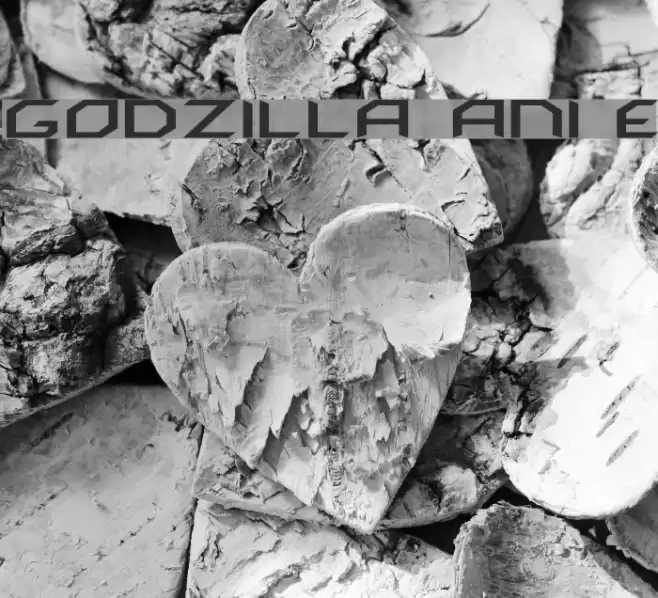 GODZILLA ANIME Schriftart examples