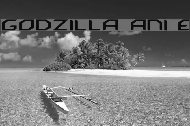 GODZILLA ANIME Schriftart examples
