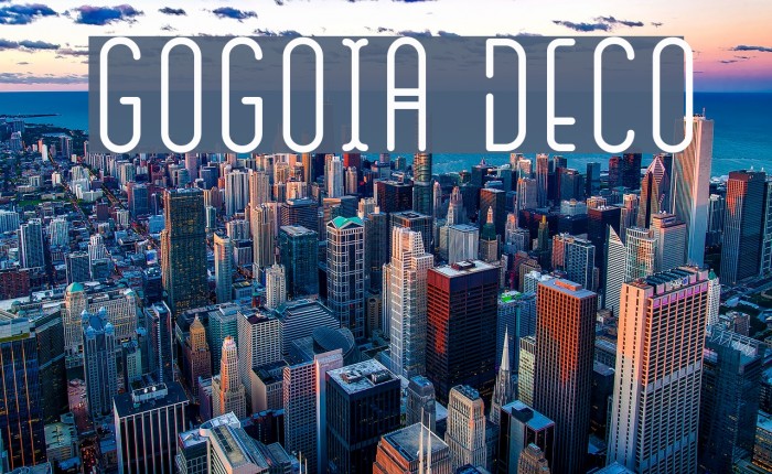 GOGOIA Deco Schriftart examples