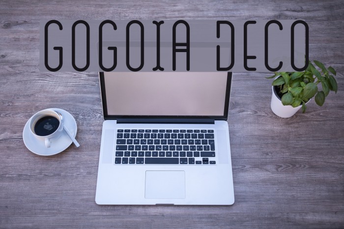 GOGOIA Deco Schriftart examples