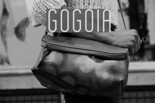 GOGOIA Font examples