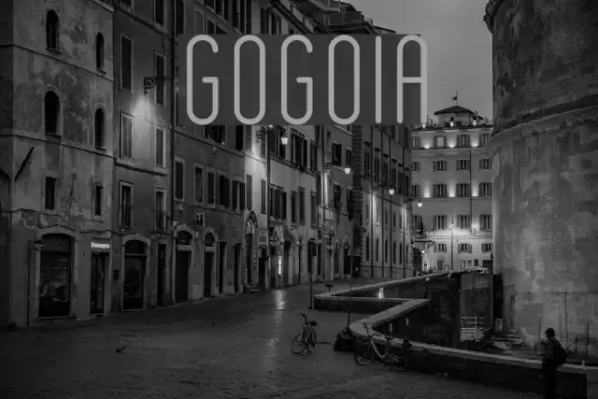 GOGOIA Font examples