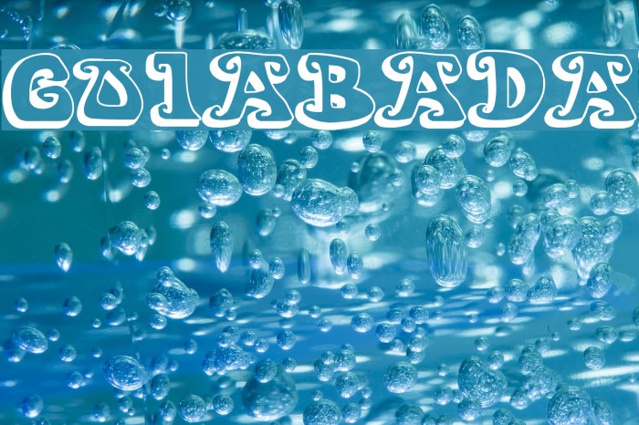 GOIABADA Font examples