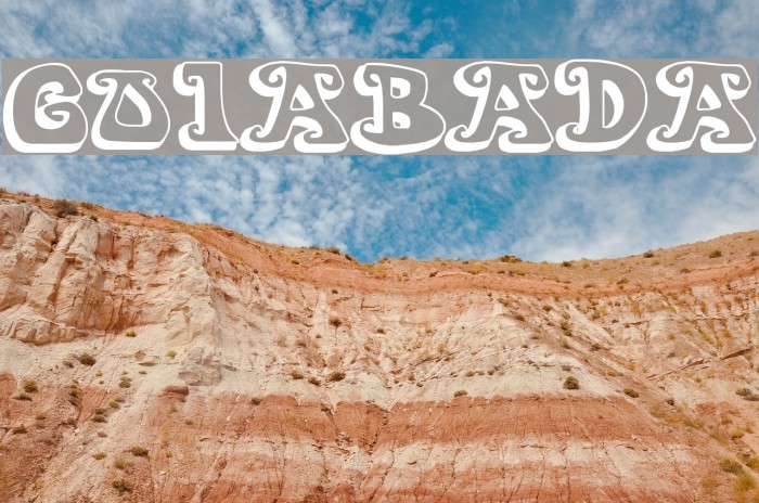GOIABADA Font examples