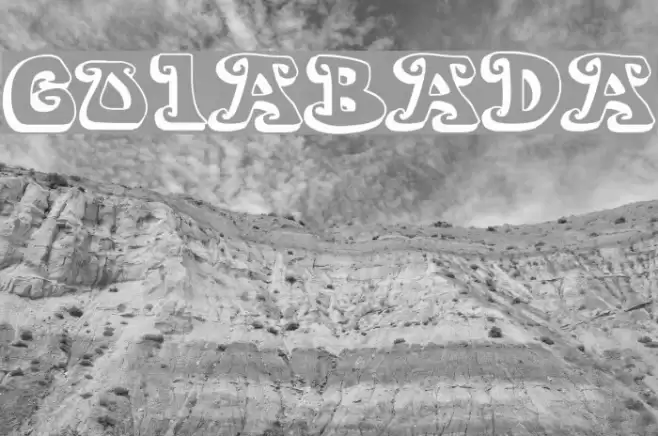 GOIABADA Font examples