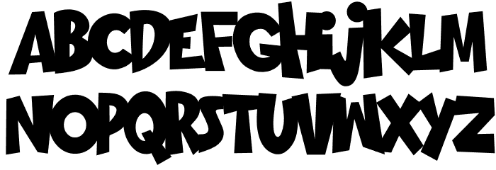 GOING MERRY Font LOWERCASE