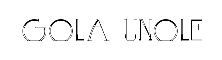 GOLA UNOLE  Frei Schriftart Herunterladen