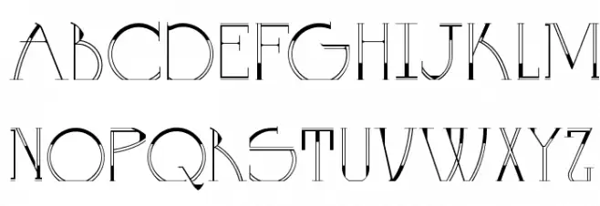 GOLA UNOLE Font Litere mari