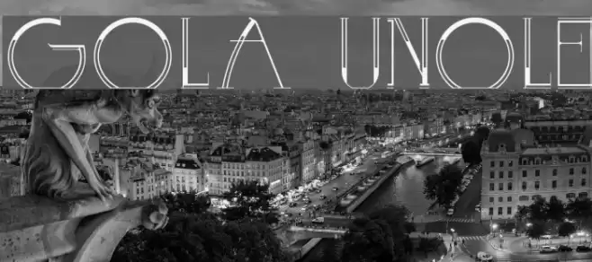 GOLA UNOLE Font examples