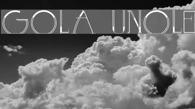 GOLA UNOLE Font examples