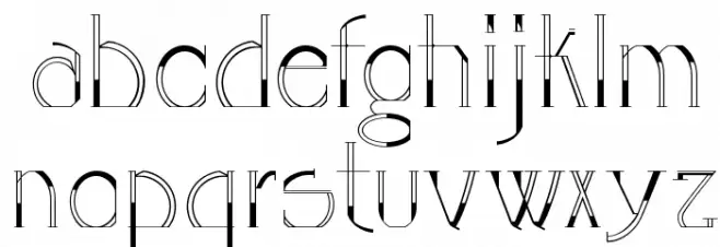 GOLA UNOLE Caratteri MINUSCOLO