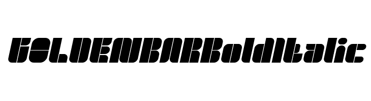 GOLDEN BAR Bold Italic  Скачать бесплатные шрифты