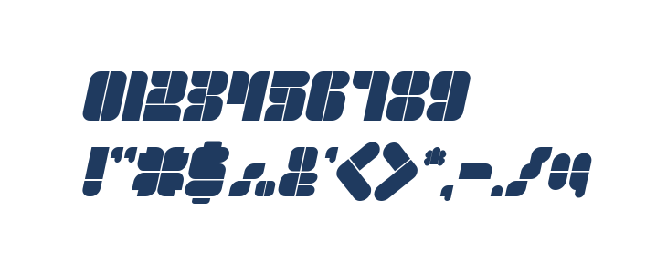 GOLDEN BAR Bold Italic Other Characters