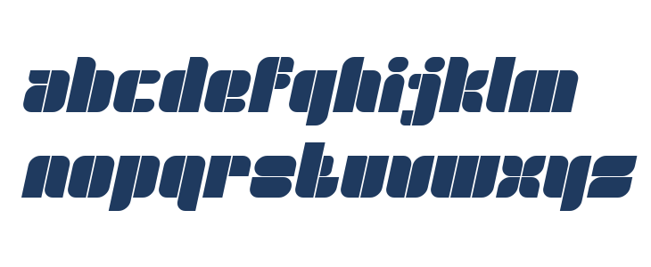 GOLDEN BAR Bold Italic Lowercase