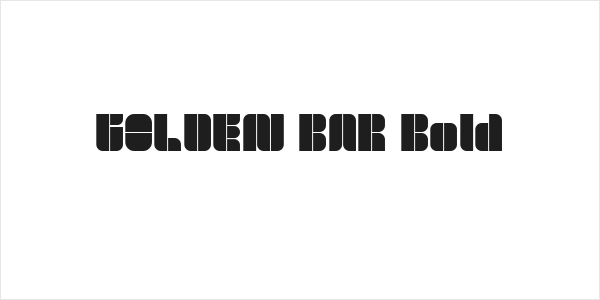 GOLDEN BAR Bold Logo