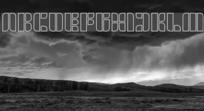 GOLDEN BAR-Hollow Font examples