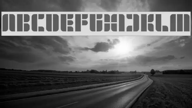 GOLDEN BAR-Inverse Font examples